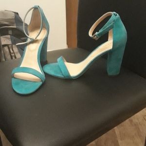 Teal aldo heels
